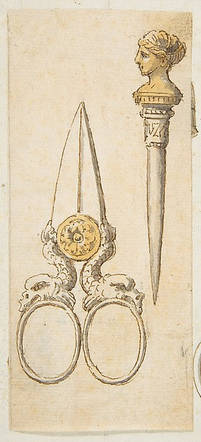 Designs for Scissors and Letter Opener 19th cent-Anonymous, Fr, Poster Print