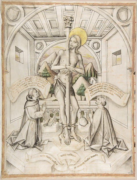 Christ at the Column c1440–70-Delli brothers, Poster Print Wall Art
