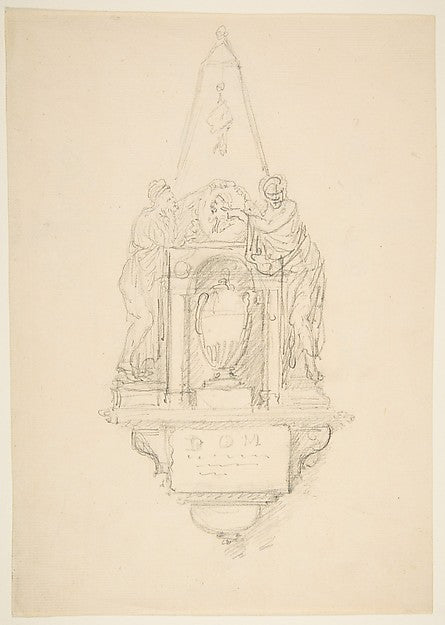 Design for a Monument 19th cent-Anonymous, French, 19th cent, Poster Print