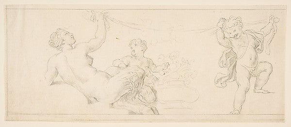 Design for a Frieze 18th cent-Anonymous,French,18th cent, Poster Print