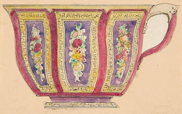 Design for a cup 19th cent-Anonymous, French, 19th cent, Poster Print