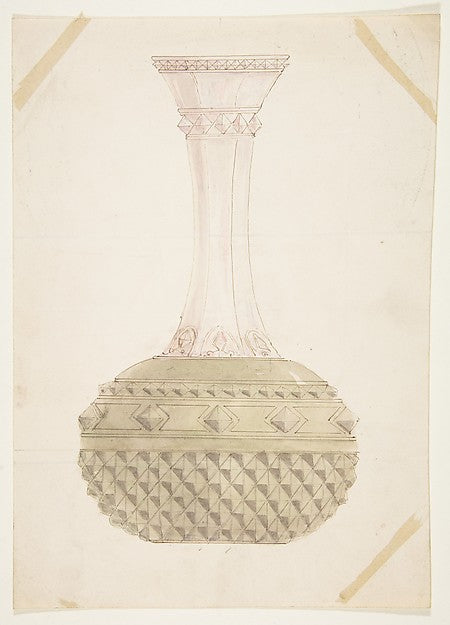 Design for a Vase 19th cent-Anonymous,French,19th cent, Poster Print Wall Art