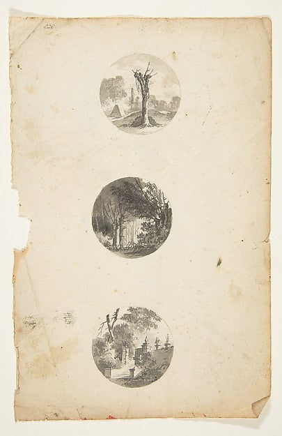 Designs for Buttons 18th cent-Attributed to Anonymous, French,, Poster Print