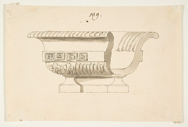Design for a Vessel 18th cent-Anonymous, French, 18th cent, Poster Print