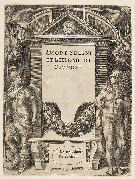 Title plate to the series the 'Loves Rages and Jealousies of , Poster Print