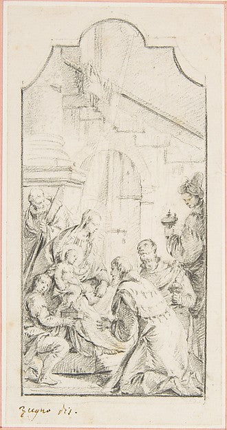 The Adoration of the Magi 1709–87-Francesco Zugno, Poster Print Wall Art