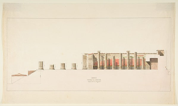 Three drawings from an Album Inscribed on the Cover "Naples H, Poster Print
