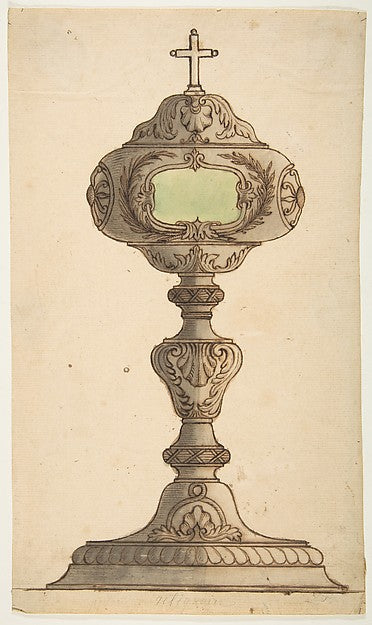 Reliquary Design 19th cent-Anonymous, French, 19th cent,16x12"(A3)Poster
