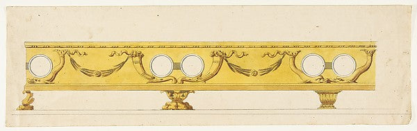 Ornament Design 19th cent-Anonymous, French, 19th cent,16x12"(A3)Poster