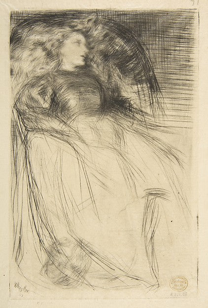 Weary 1863-James McNeill Whistler, Poster Print Wall Art