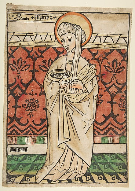 Saint Elizabeth of Hungary c1470-Wolfgang, Poster Print Wall Art