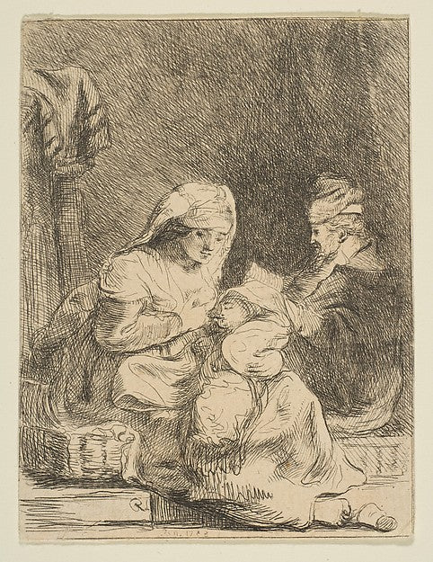 The Holy Family 1783-baron Dominique Vivant Denon, After Rembr, Poster Print