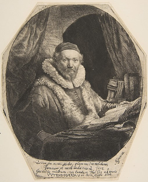 Jan Uytenbogaert-Rembrandt , Poster Print