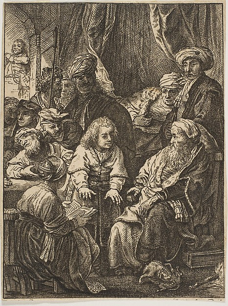 Joseph Telling His Dreams n.d.-After Rembrandt , Poster Print