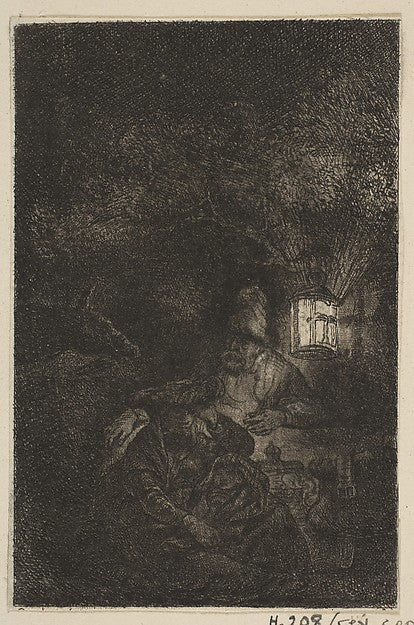 The Rest on the Flight into Egypt: A Night Piece late 18th–mi, Poster Print