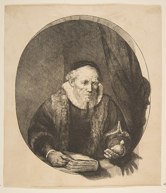 Jan Cornelis Sylvius Preacher n.d.-After Rembrandt ,16x12"(A3)Poster