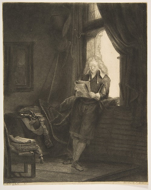 Jan Six 1647-Rembrandt , Poster Print