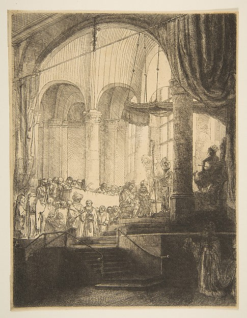 Medea: or The Marriage of Jason and Creusa 1648-Rembrandt ,16x12"(A3)Poster