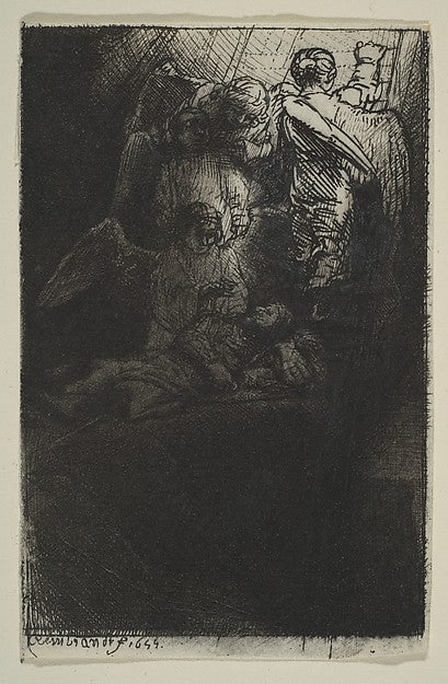 Jacob's Ladder 1655-Rembrandt , Poster Print