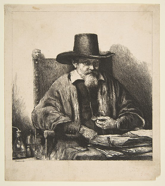 Arnold Tholinx Inspector n.d.-After Rembrandt , Poster Print