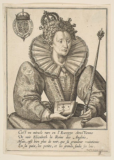 Queen Elizabeth I of England late 16th–early 17th cent-Attribu, Poster Print