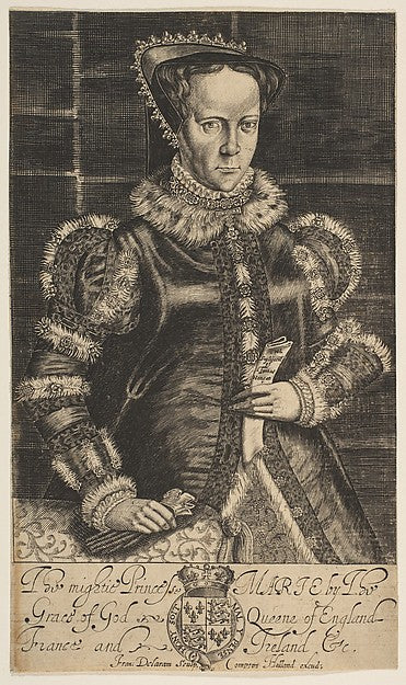 Mary I Queen of England 1600–1627-Francis Delaram , Poster Print