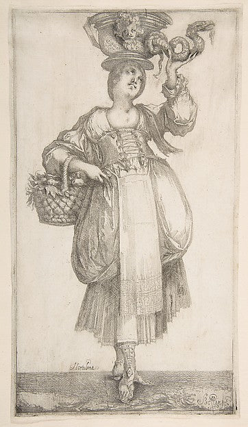 Hortulana from Hortulanae series 1611-Jacques Bellange c1575,16x12"(A3) Poster