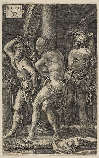 The Flagellation from The Passion 1512-Albrecht Dürer ,16x12"(A3)Poster