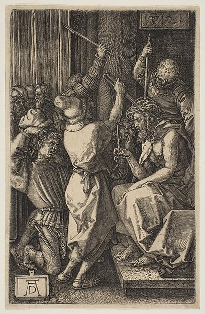 Christ Crowned with Thorns from The Passion 1512-Albrecht Dür,16x12"(A3)Poster