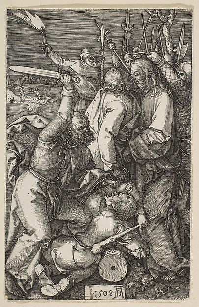 The Betrayal of Christ from The Passion 1508-Albrecht Dürer , Poster Print