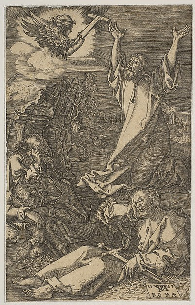 Christ on the Mount of Olives from The Passion 1567-Mario Ca, Poster Print
