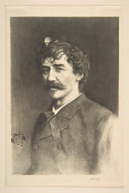 Whistler with the White Lock undated-Thomas Robert Way, After , Poster Print