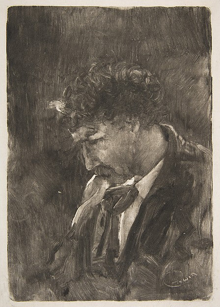 Portrait of James NcNeill Whistler 1880-Charles Abel Corwin, Poster Print