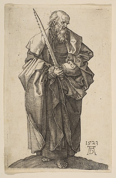 Saint Simon 1523-Albrecht Dürer , Poster Print