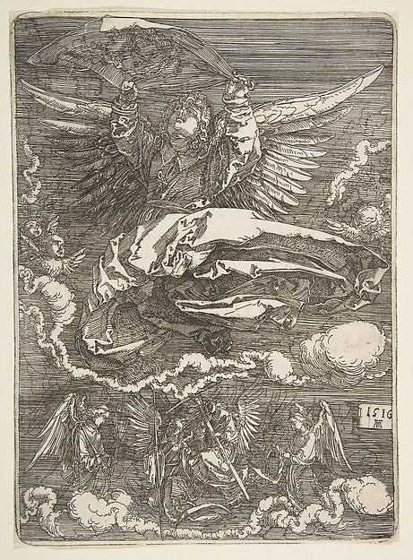 The Sudarium Held by One Angel 1516-Albrecht Dürer, Poster Print Wall Art