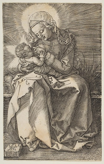 The Virgin Nursing the Child 1519-Albrecht Dürer , Poster Print