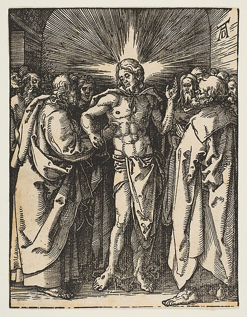 The Doubting Thomas from The Small Passion c1510-Albrecht Dür, Poster Print