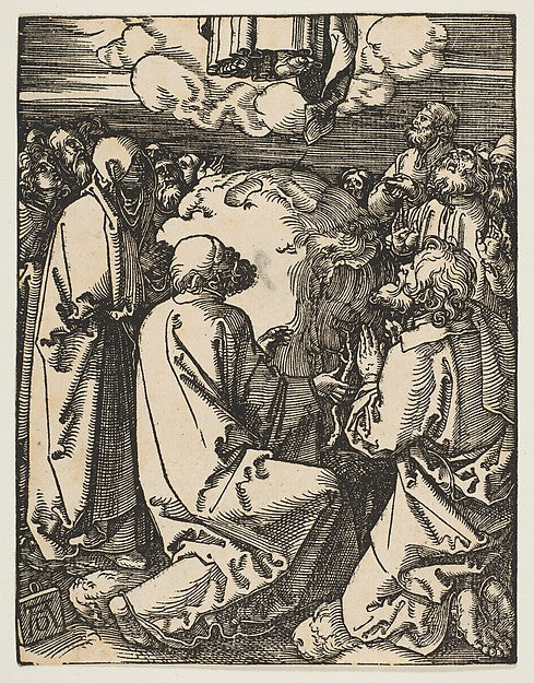 The Ascension from The Small Passion c1510-Albrecht Dürer , Poster Print