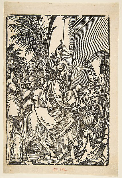 Christ's Entry into Jerusalem from The Small Passion n.d.-Af,16x12"(A3)Poster