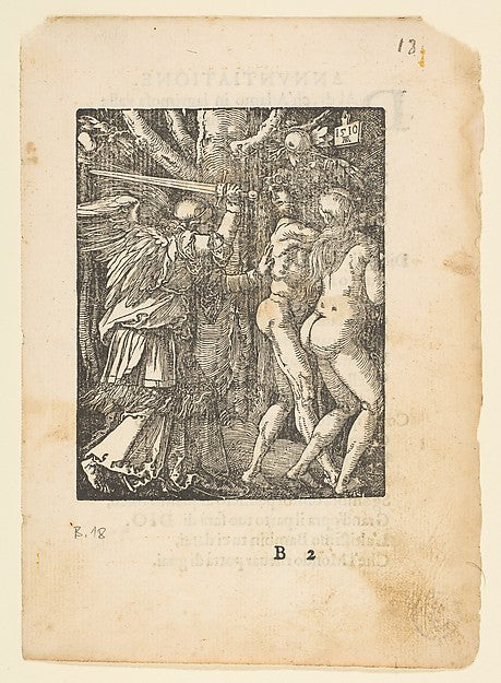 The Expulsion from Paradise from The Small Passion edition V, Poster Print Wall Art