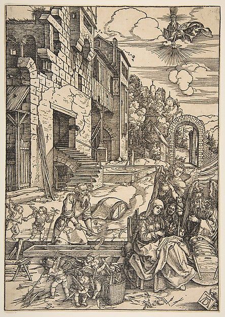 The Sojourn of the Holy Family in Egypt from The Life of the , Poster Print Wall Art