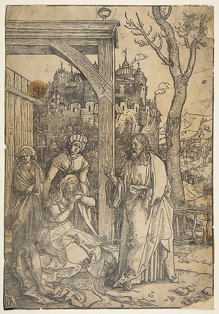 Christ Taking Leave of His Mother from The Life of the Virgin, Poster Print Wall Art