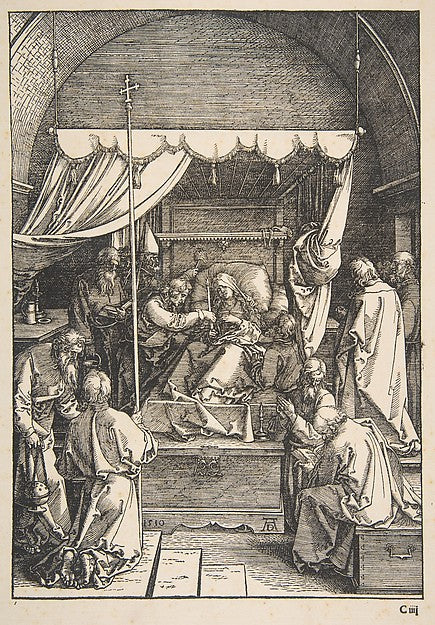 The Death of the VIrgin from The Life of the Virgin Latin Ed, Poster Print