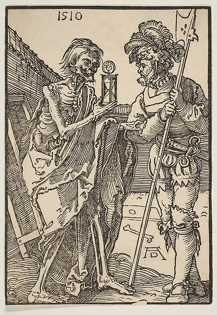 Death and the Lansquenet n.d.-Albrecht Dürer ,16x12"(A3)Poster