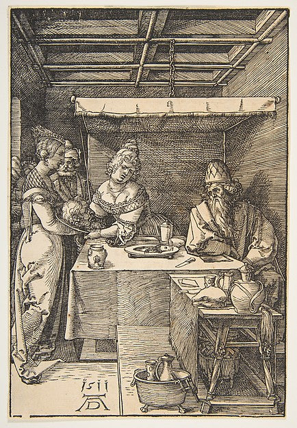 Salome Receiving the Head of Saint John the Baptist n.d.-Albre, Poster Print