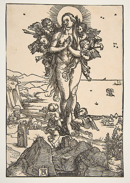 The Elevation of Saint Mary Magdalen n.d.-Albrecht Dürer , Poster Print