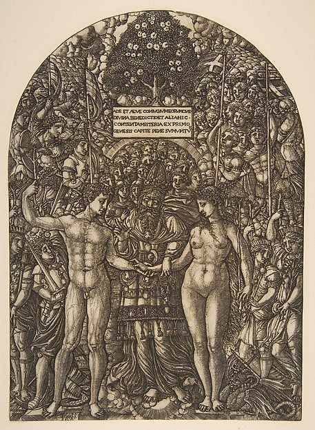 The Marriage of Adam and Eve n.d.-Jean Duvet , Poster Print