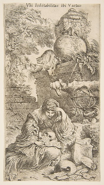 Melencholia c1645–1646-Giovanni Benedetto Castiglione ,16x12"(A3)Poster