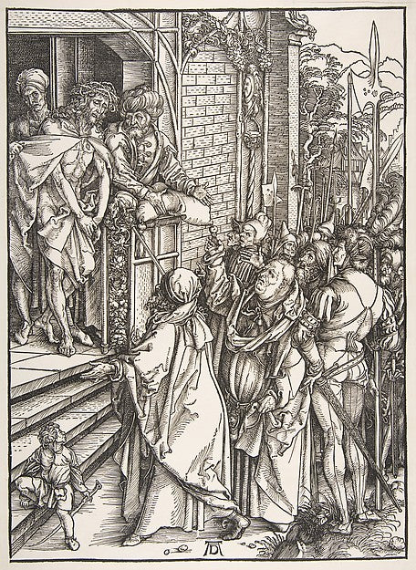 Ecce Homo from the series The Large Passion c1498–99-Albrecht, Poster Print Wall Art