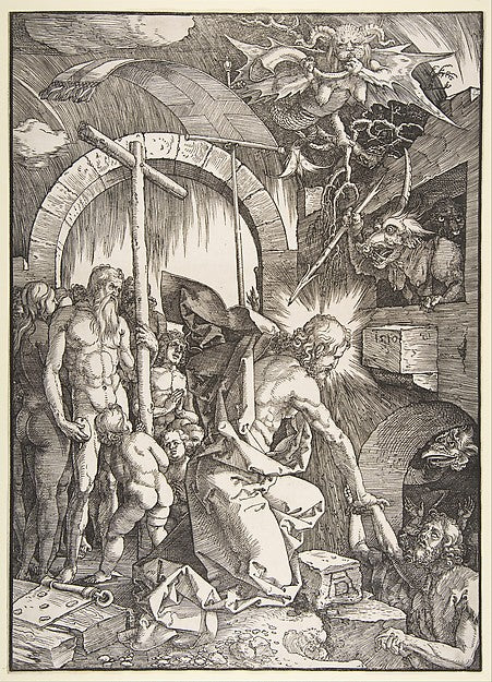 Christ Descending into Hell n.d.-Albrecht Dürer , Poster Print Wall Art